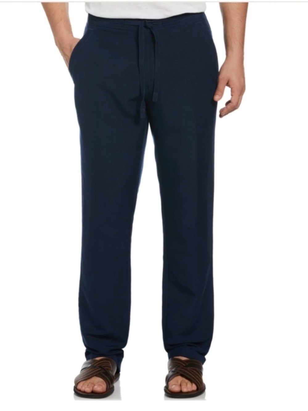 Cubavera Men's Black Linen Blend Pants Size Large